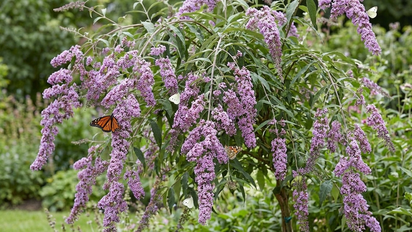 La plante vivace oubliée qui transforme une haie ordinaire : 6 mois de floraison sans arrosage et des papillons par dizaines
