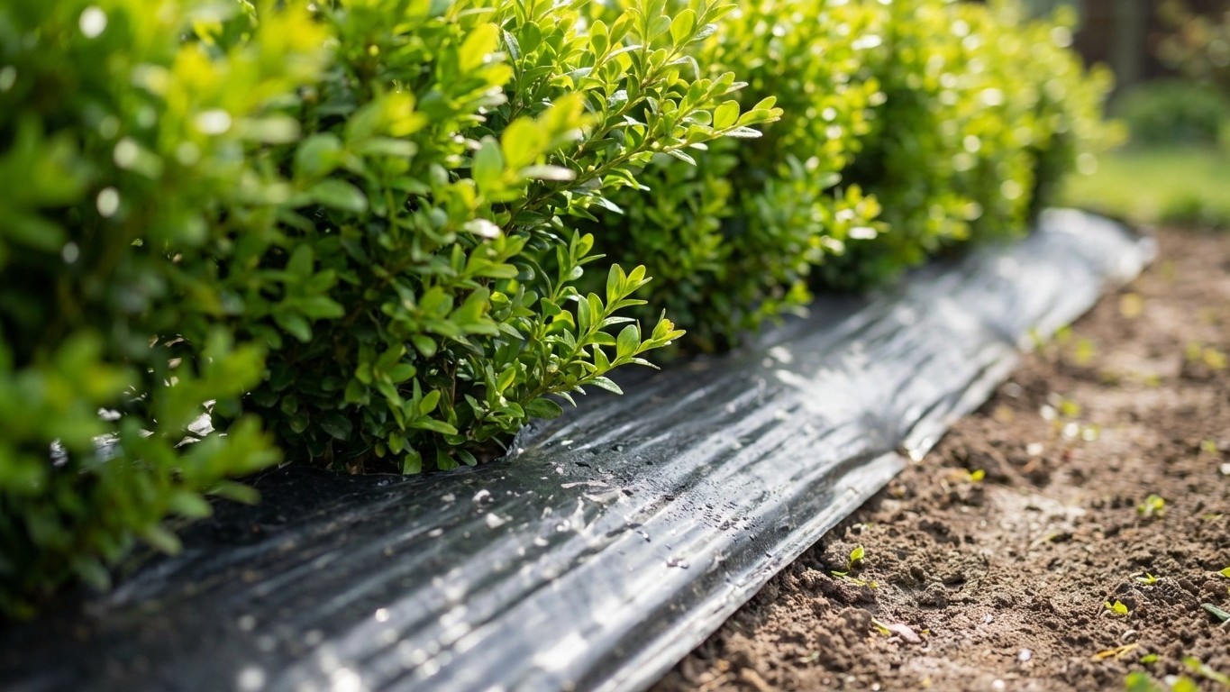 « Ma haie était nue jusqu'au genou » : un bout de film plastique en mars a tout recouvert