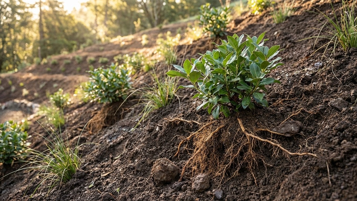 « Mon talus s'effondrait chaque hiver » : ces arbustes ont tout stabilisé en une saison