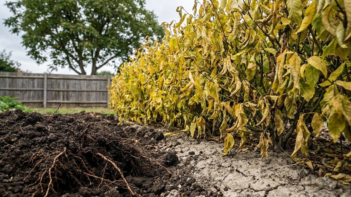 Si votre haie jaunit sans raison, regardez quel arbre pousse à côté : ce qu'il fait sous terre est invisible mais dévastateur