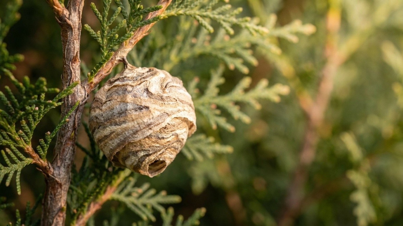 Je jetais la même chose chaque matin dans le jardin : quand j'ai vu le nid de frelons asiatiques dans ma haie de thuyas, j...