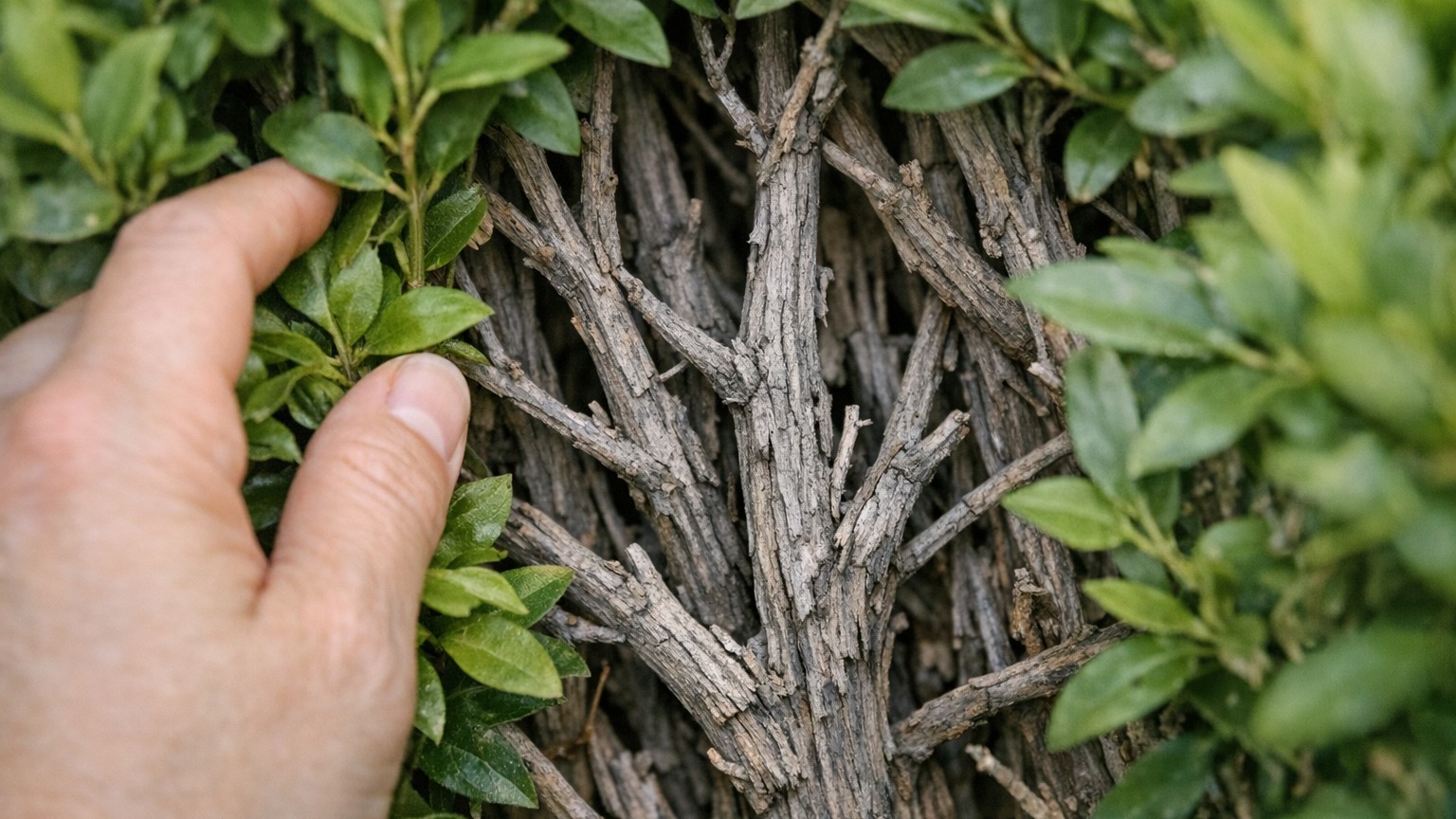 Je taillais ma haie de troènes bien droite depuis des années : le jour où j'ai écarté les branches du bas, j'ai vu que c'é...