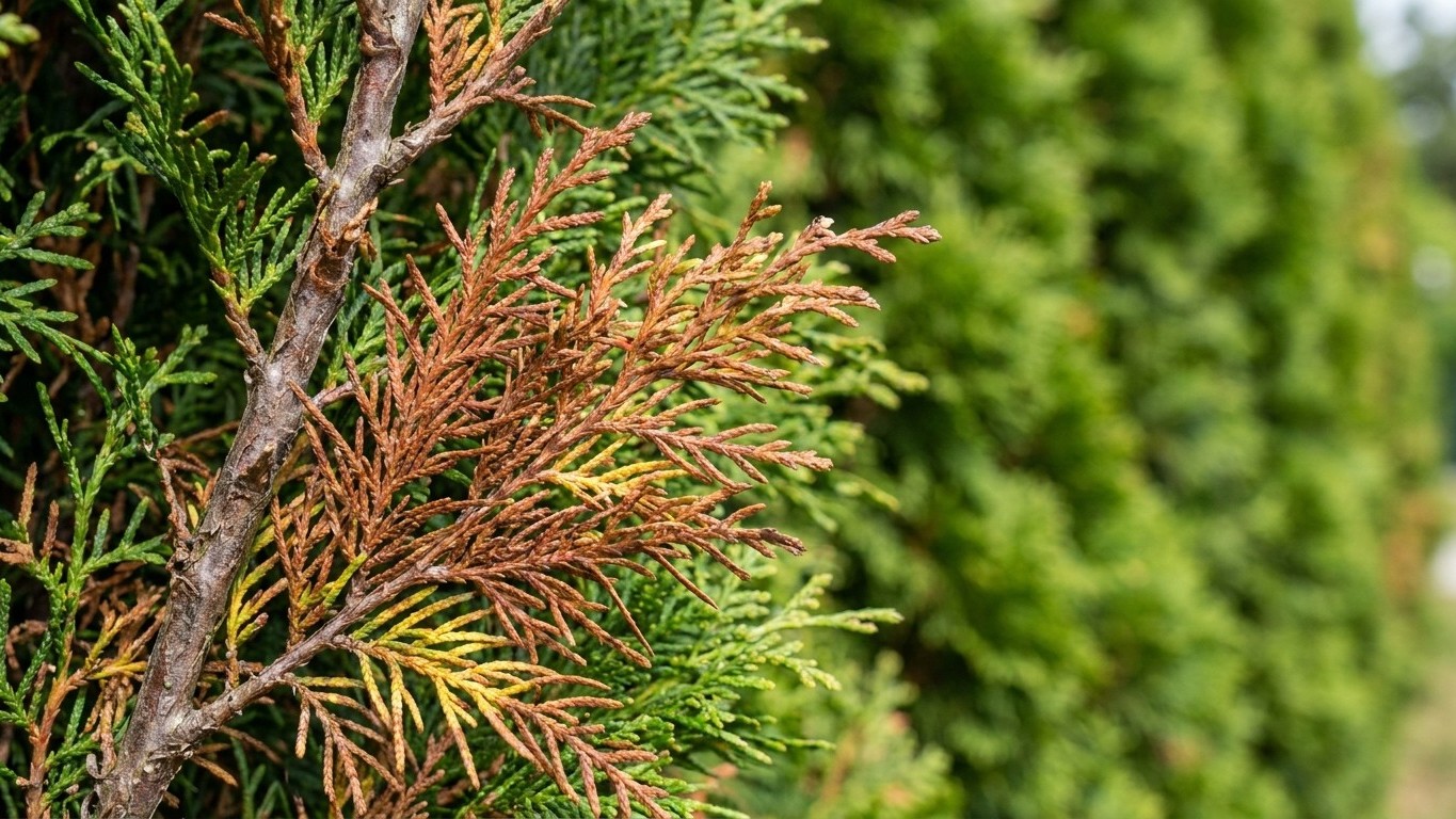 J'ai planté toute ma haie en thuya pour aller plus vite : le jour où une branche a jauni, j'ai compris ce qui se propageai...