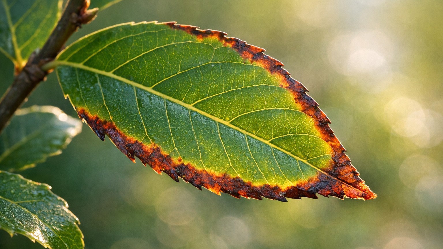 Je taillais mon laurier au taille-haie thermique pour aller plus vite : le jour où j'ai vu les bords des feuilles brunir, ...