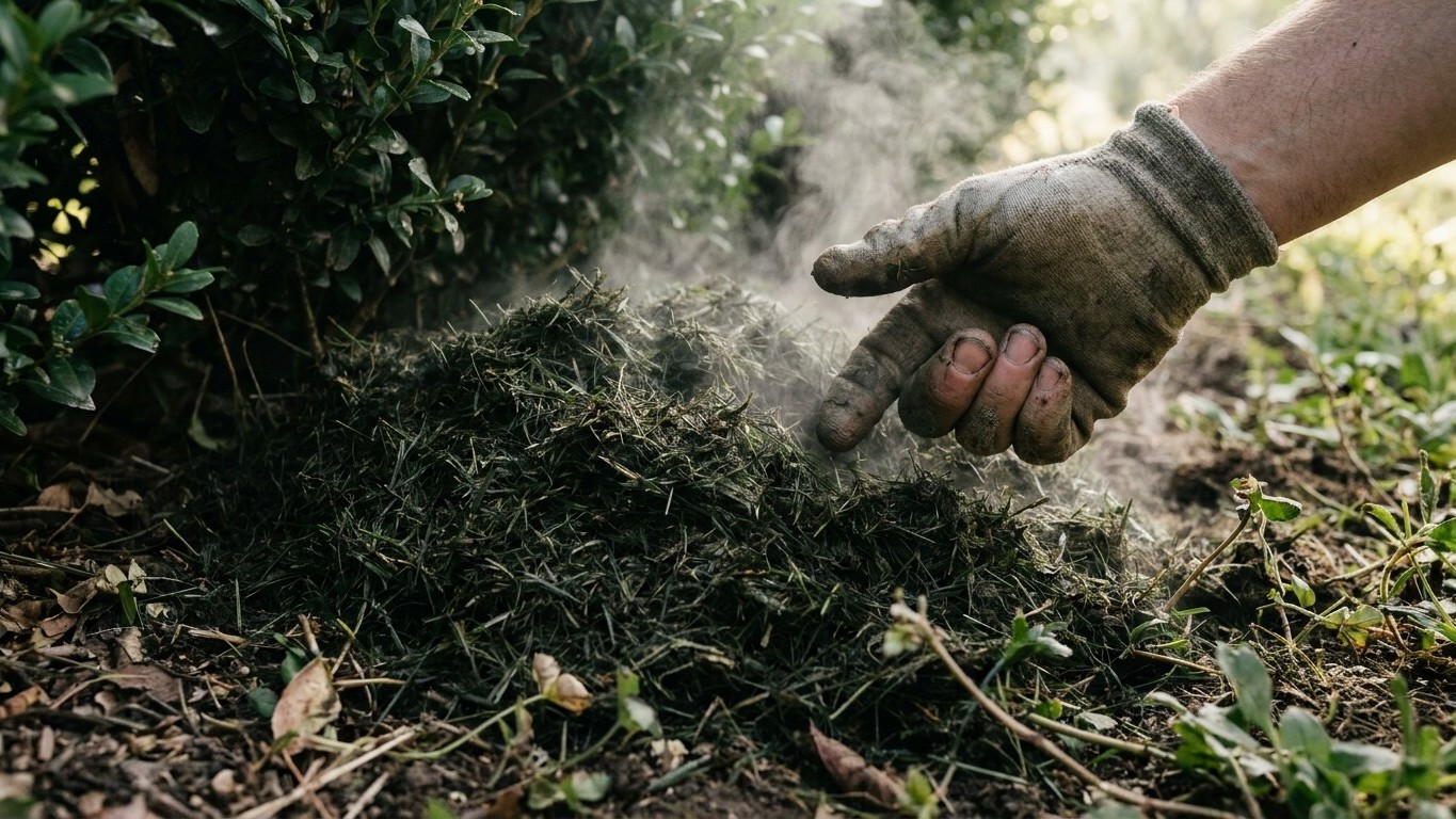 J’ai entassé ma tonte fraîche au pied de la haie pour la pailler : quand j’ai plongé la main dans le tas quelques semaines...