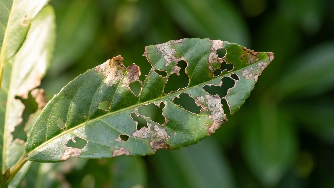 « Je cherchais quel insecte criblait mes feuilles de laurier-palme » : un simple champignon avait tout expliqué