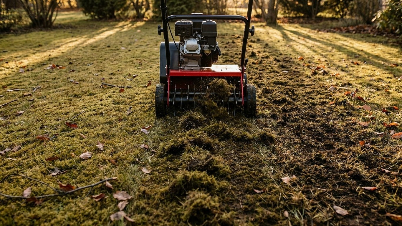Enlever mousse pelouse automne : la methode en 3 passes qui ne revient pas au printemps