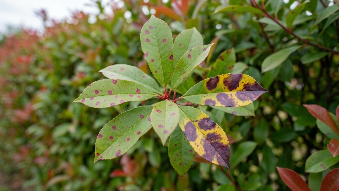J'ai arrosé mes photinias Red Robin tous les soirs après les orages d'août juste pour les aider à repartir : trois semaine...