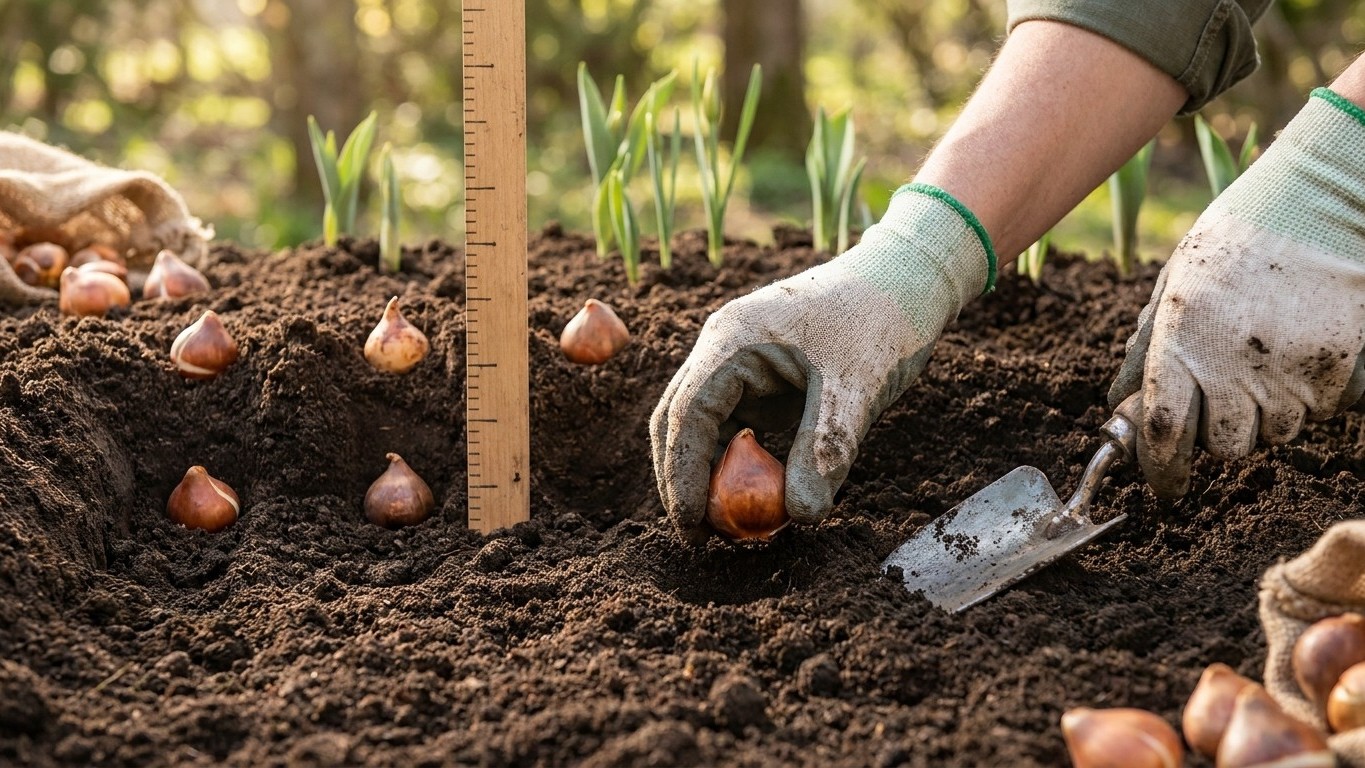 Profondeur plantation bulbes : la règle des 3 fois la hauteur que tout le monde oublie