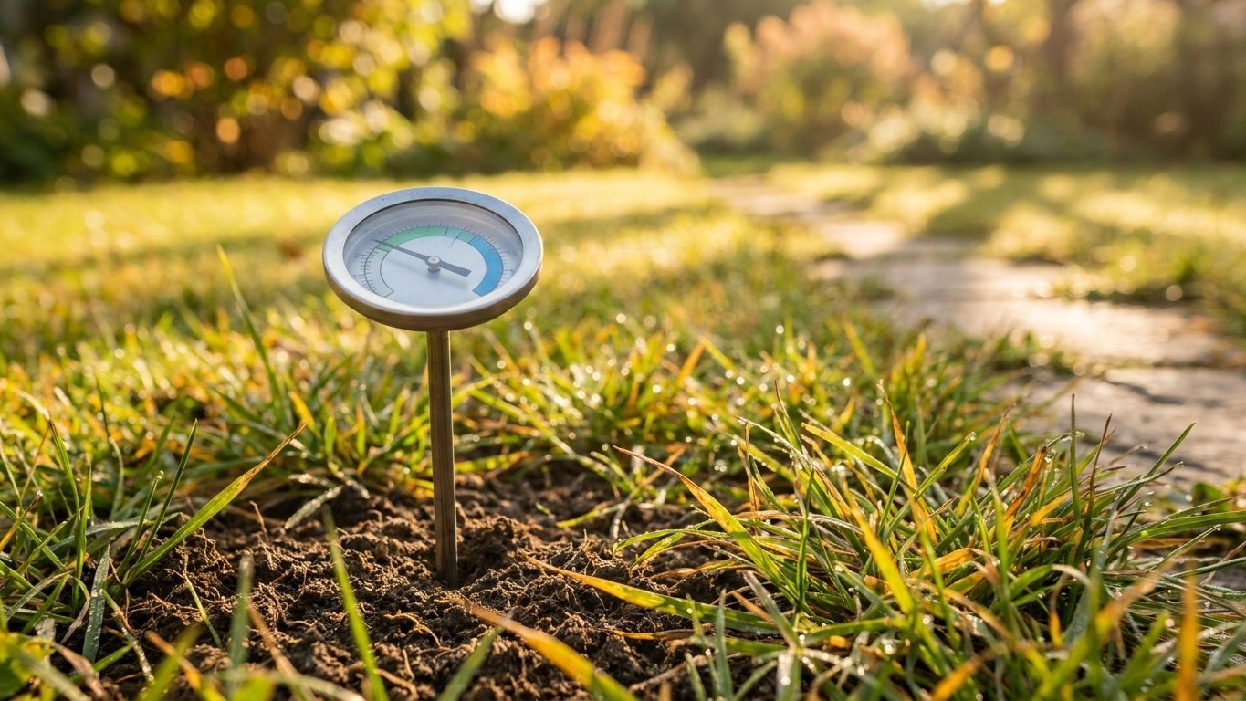 Quand scarifier pelouse automne : le signal precis que votre gazon envoie (temperature du sol)