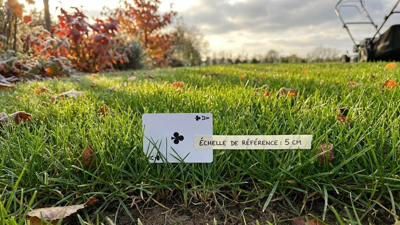 Tonte automne avant hiver : la hauteur de coupe exacte qui protege le gazon du gel