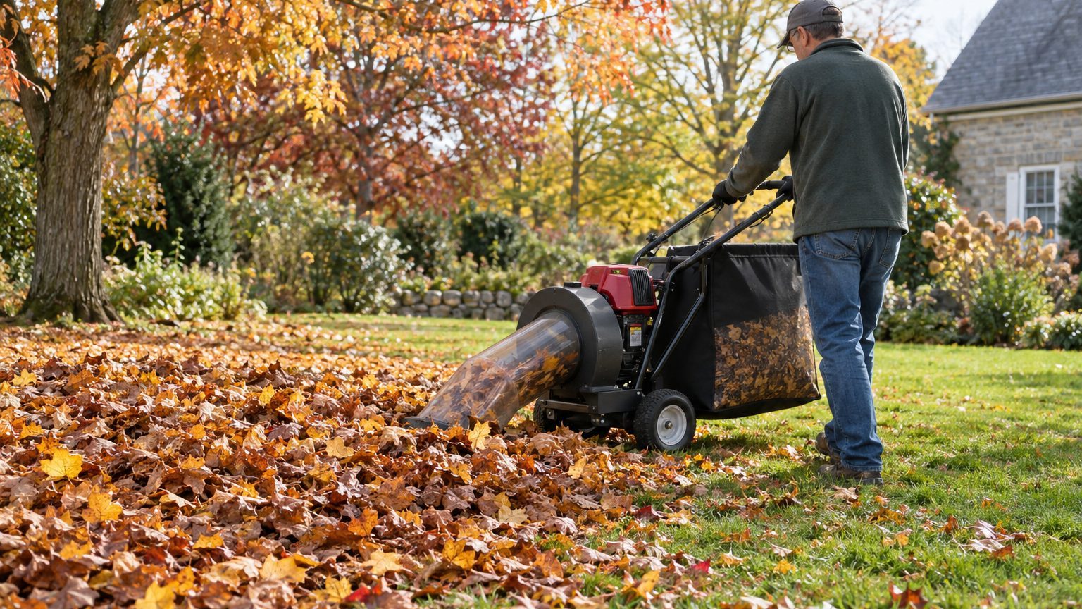 Aspirateur-broyeur de feuilles : quel modèle choisir et comment l'utiliser