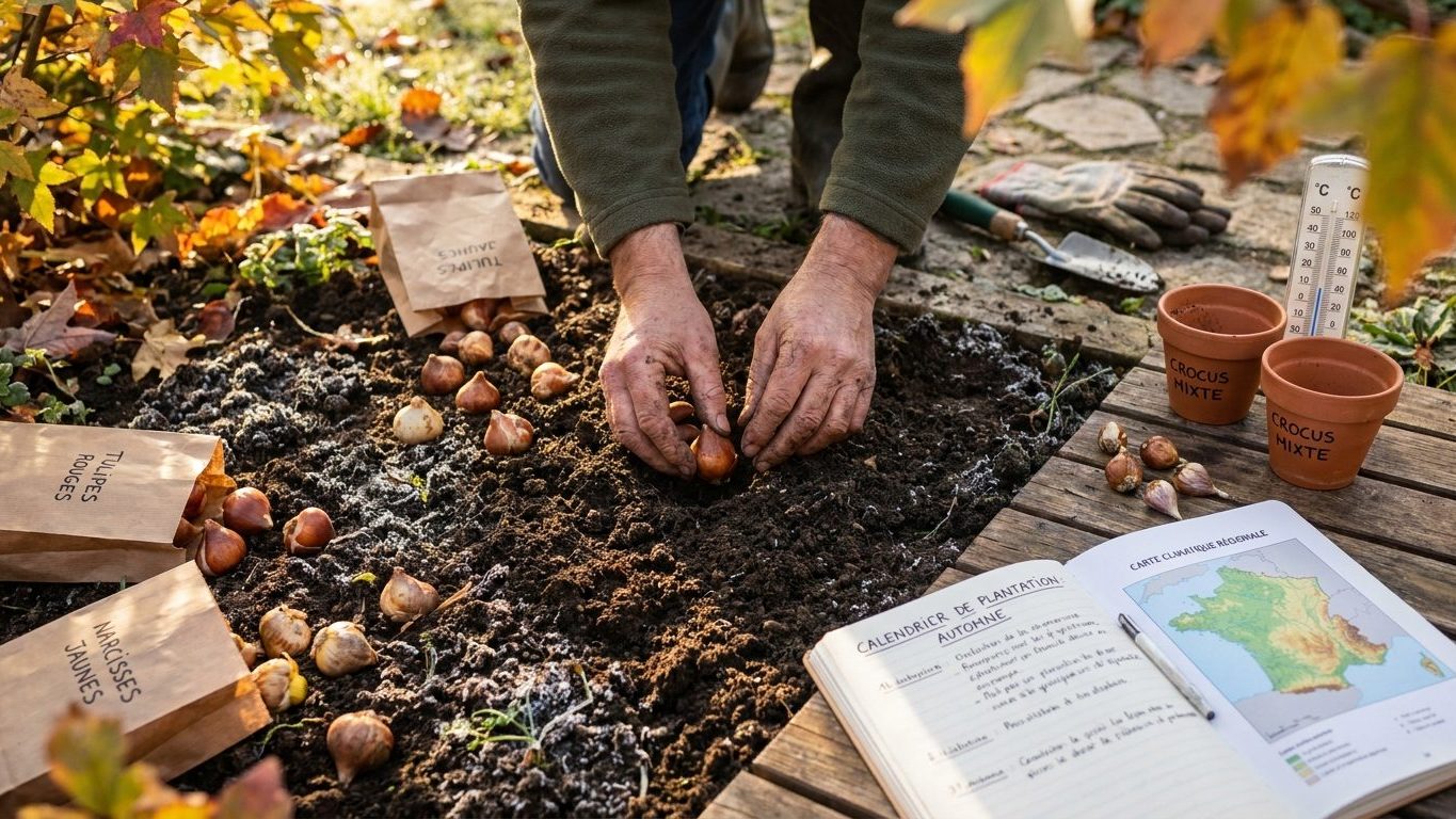 Calendrier plantation bulbes : les dates précises selon votre région et votre climat