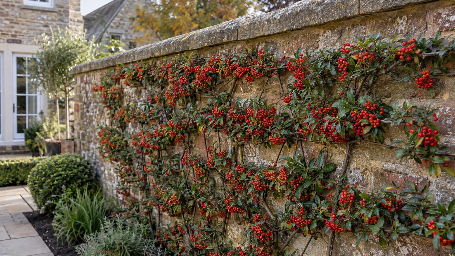 Deux voisins palissent chacun un pyracantha contre le même mur séparatif le même printemps : un seul a le droit de le garder