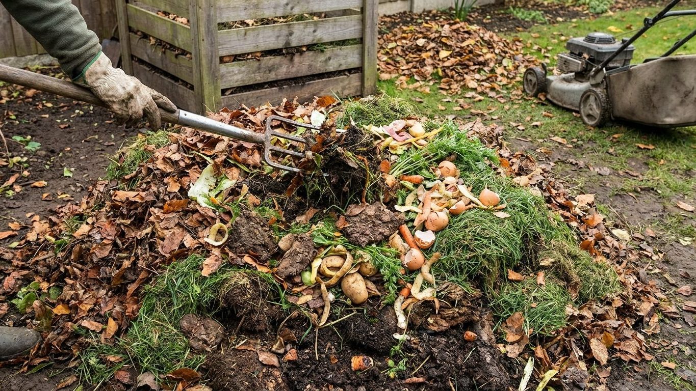 Feuilles mortes en compost : méthode, dosage et délais