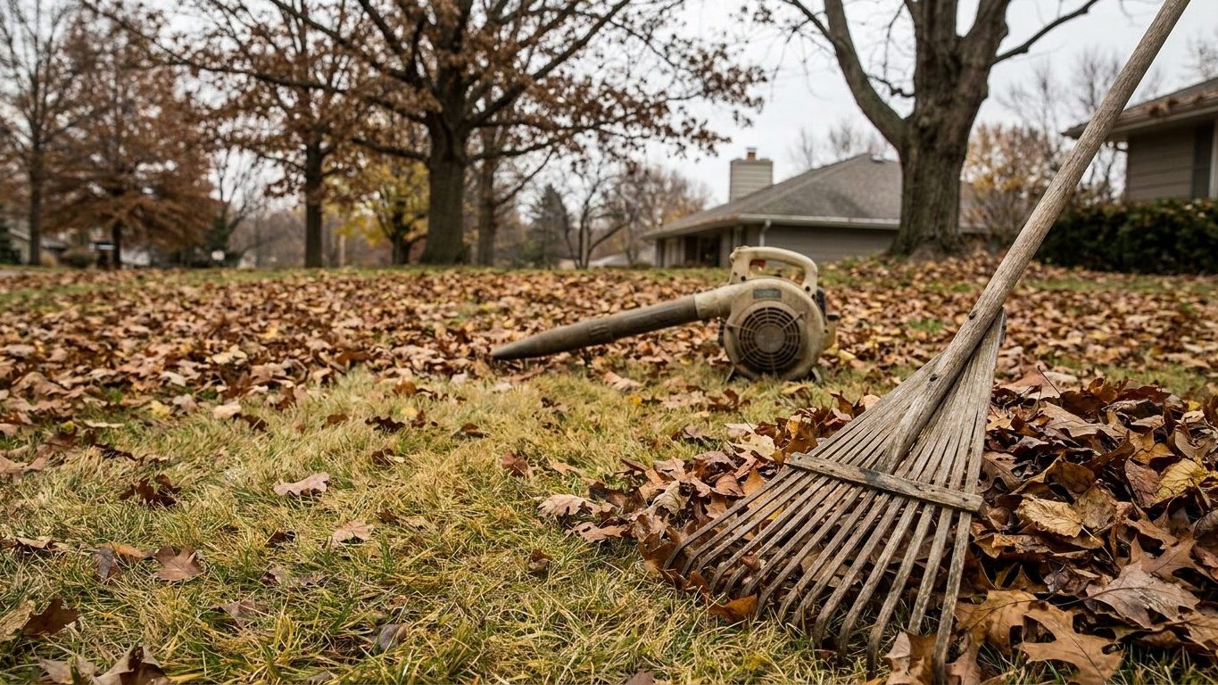 Feuilles mortes sur la pelouse : Faut-il les ramasser et comment ?