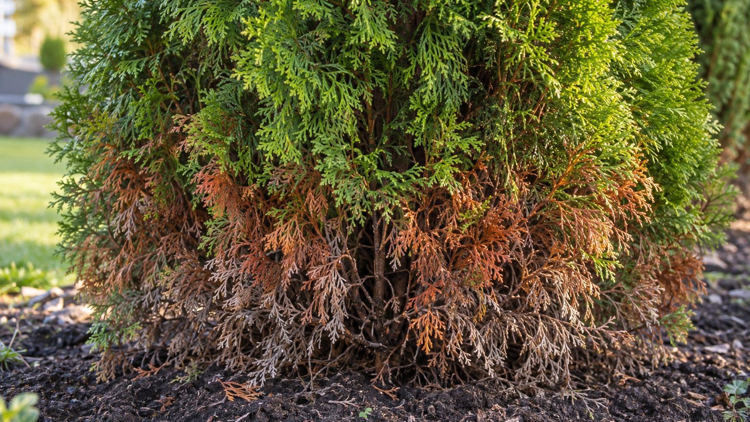 « Je pensais recycler l'eau des pâtes en la vidant chaque soir au pied de mes thuyas » : pourquoi ma haie a commencé à rou...