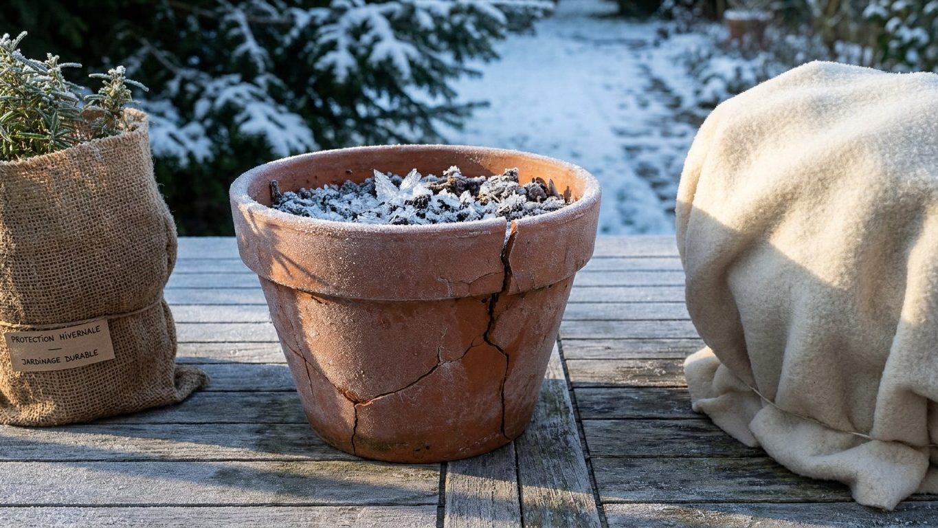 Protéger plantes en pot du gel : la méthode pour éviter l'éclatement des racines