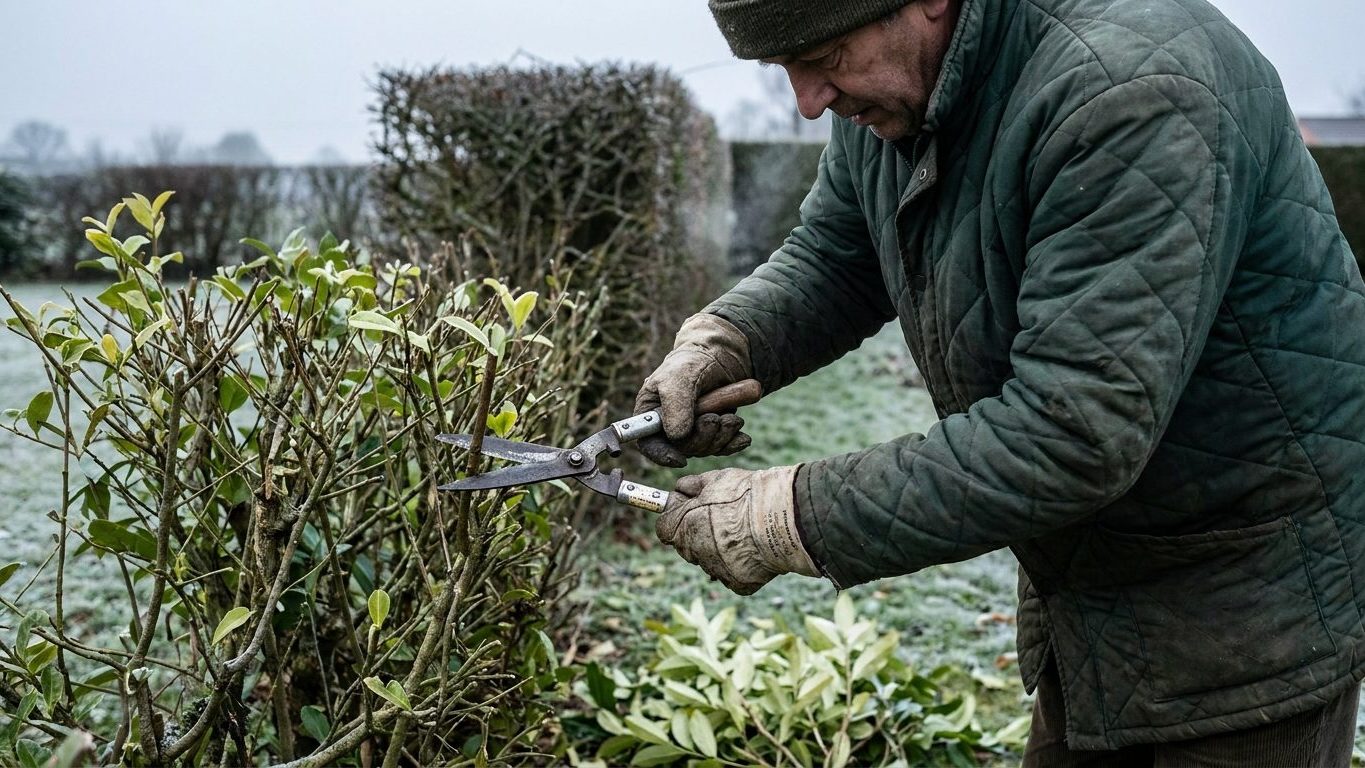 Vous avez jusqu'à la fin de l'hiver pour tailler cette haie : après, chaque coup de sécateur se voit depuis le ciel