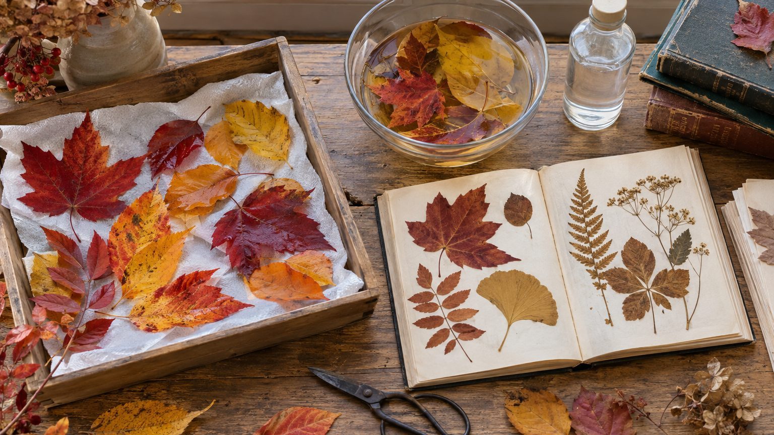 Conserver le feuillage d'automne : séchage, couleur, herbier