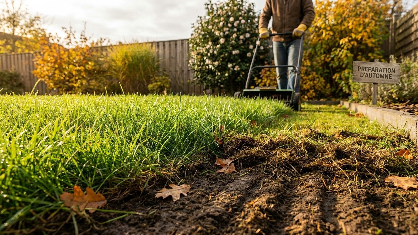 Entretien pelouse automne guide complet : le planning des 8 semaines avant l'hiver