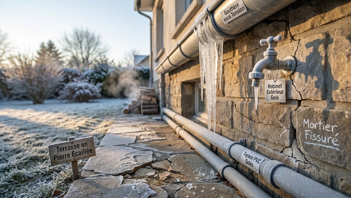 Protéger extérieur maison du gel : les points sensibles que l'on oublie chaque hiver