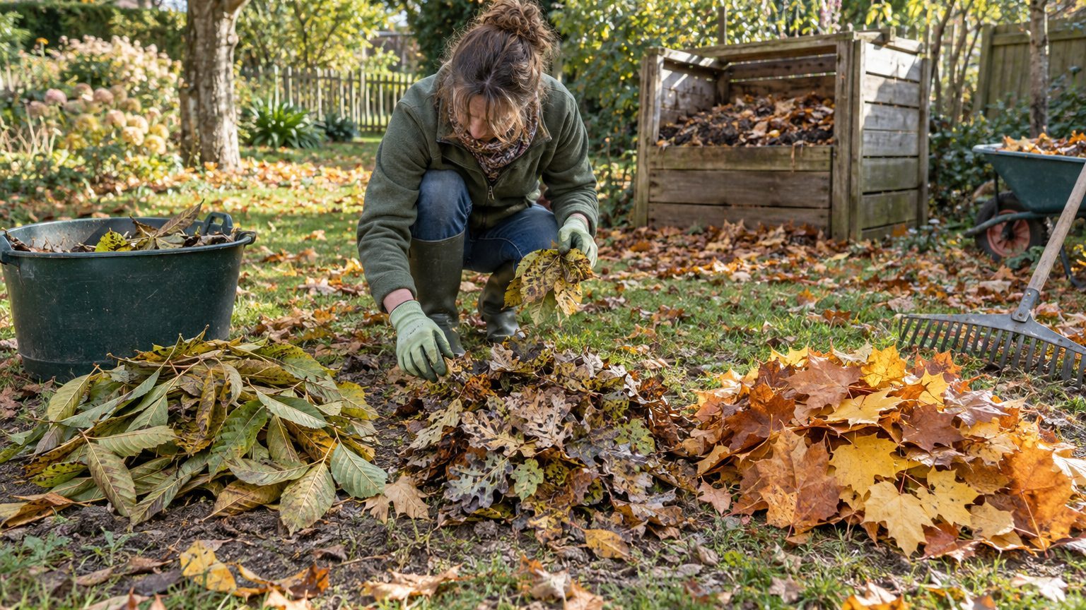 Quelles feuilles ne jamais mettre au compost ni enfouir ?