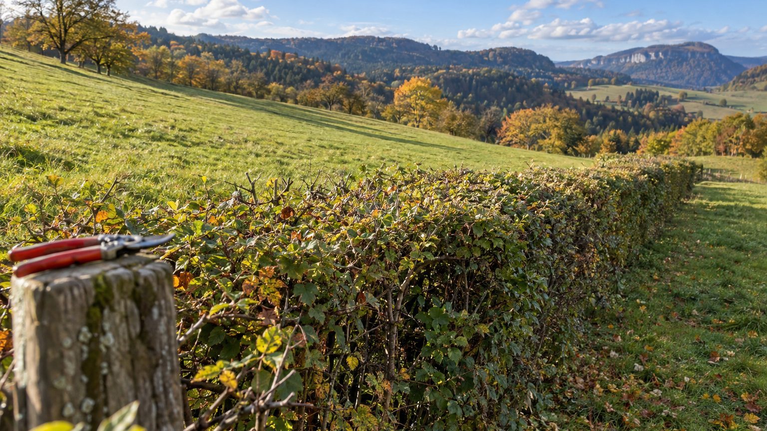 Taille des haies dans le Jura : dates et arrêté préfectoral 2026
