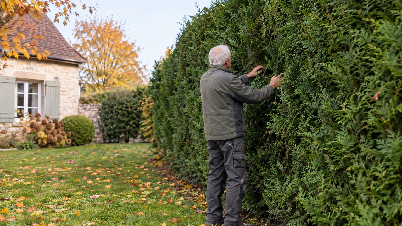 Tailler une haie de sapin trop haute : méthode, saison et erreurs à éviter