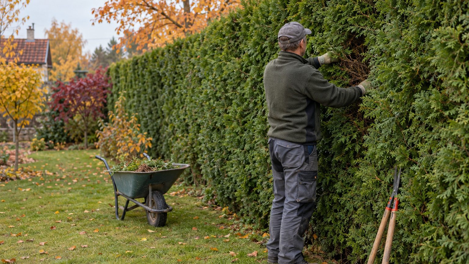 Thuya marron à l'intérieur en automne : chute naturelle ou maladie, comment faire la différence